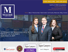 Tablet Screenshot of maguirelawfirm.com